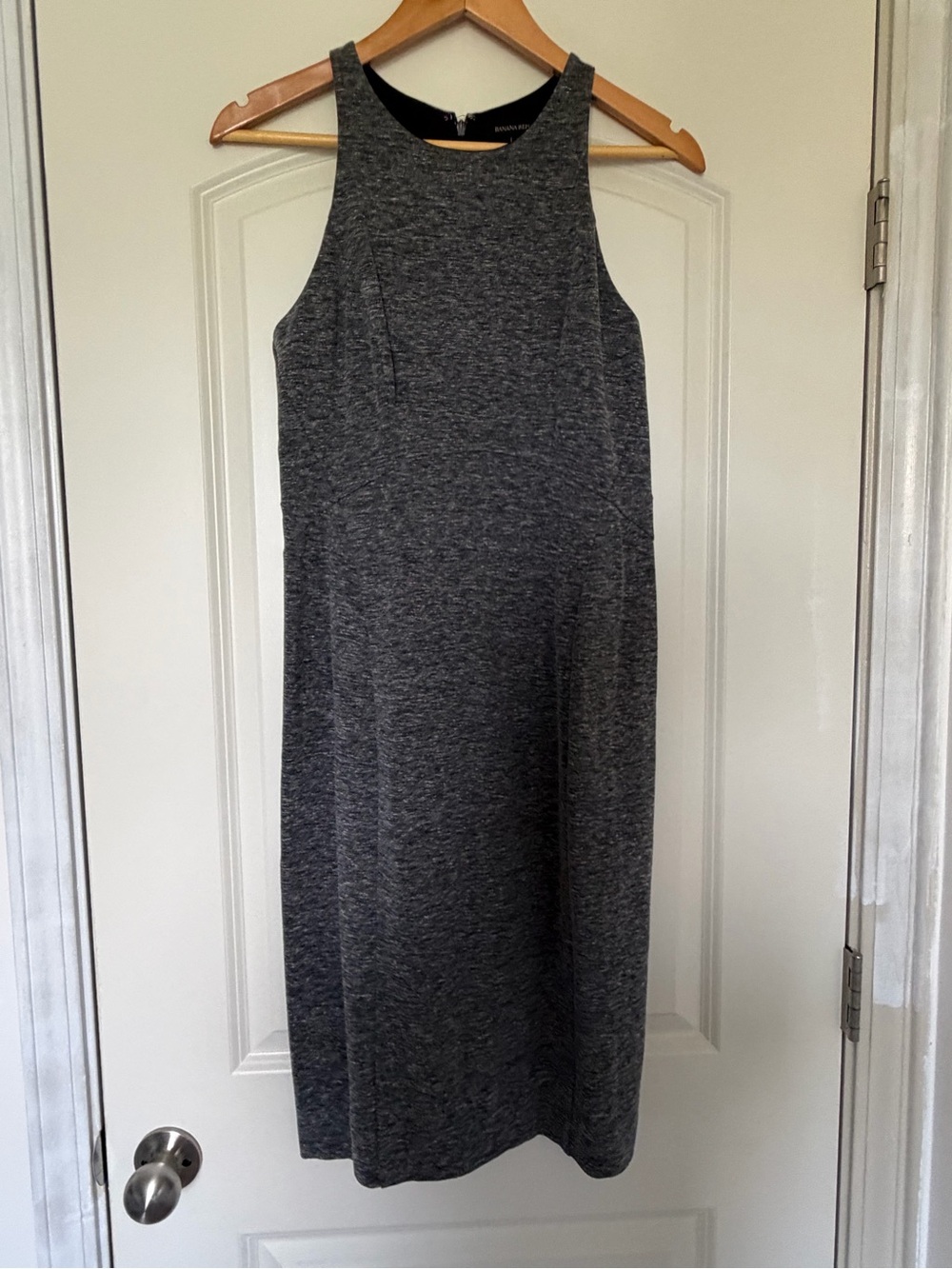 Banana Republic Gray Midi Dress